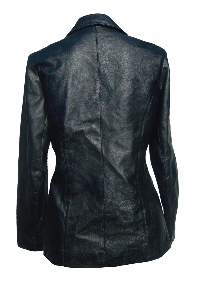 jaqueta de couro feminina brechó